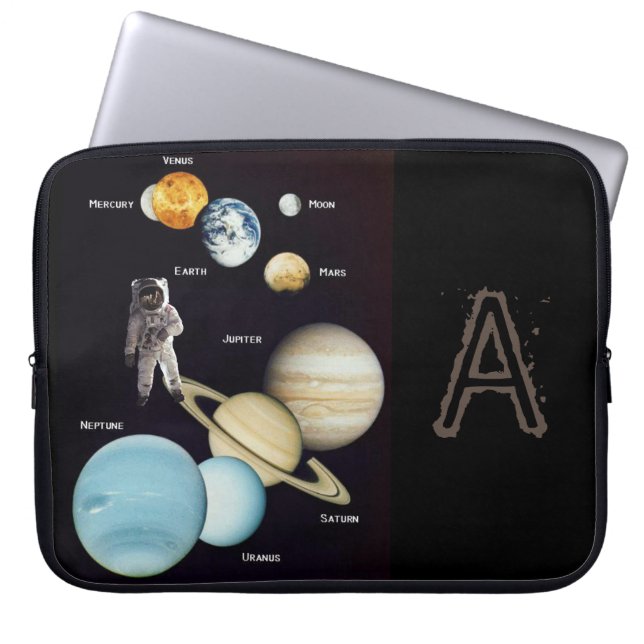 Laptop Sleeve Planets Astronaut (Front)