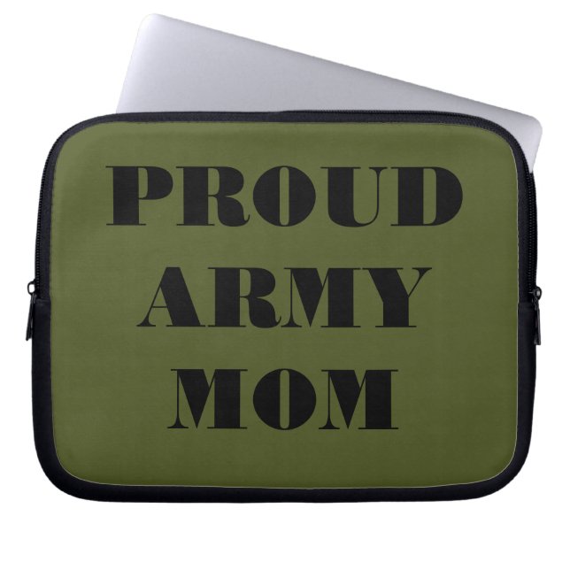 Laptop Sleeve Proud Army Mum (Front)
