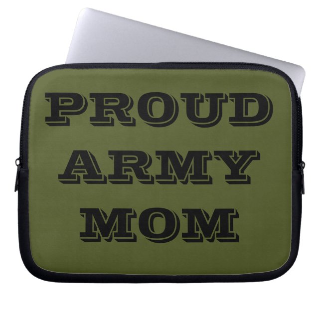 Laptop Sleeve Proud Army Mum (Front)