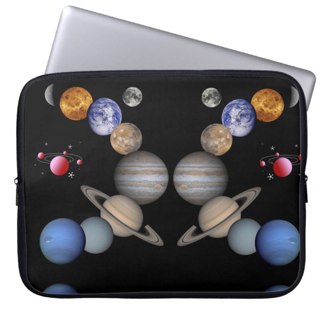 Laptop Sleeve Space Solar System (Front)
