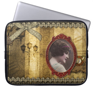 Laptop Sleeve - Steampunk Romance, by GalleryGifts