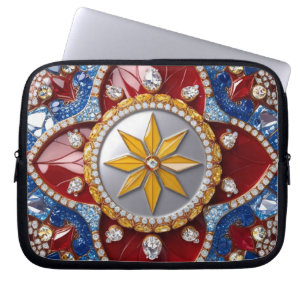 Laptop Sleeve with Colombian Colours Design