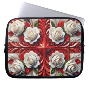 Laptop Sleeve with English Roses Design