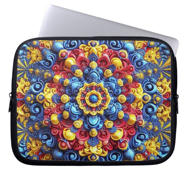 Laptop Sleeve with Romanian Colours Design (Front)