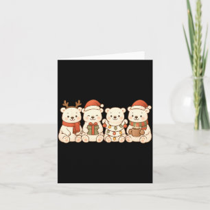 Lar Bears Kids Boys Girls Christmas Lar Bears Card