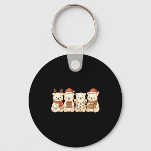 Lar Bears Kids Boys Girls Christmas Lar Bears Key Ring