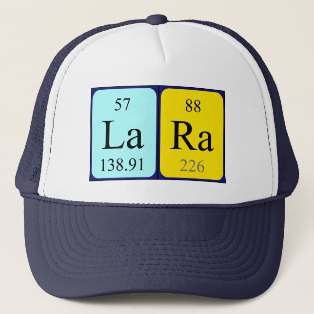 Lara periodic table name hat (Front)