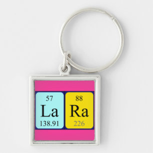 Lara periodic table name keyring