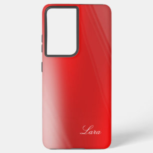 Lara - Template To Personalise Your Own Name - Red Samsung Galaxy Case