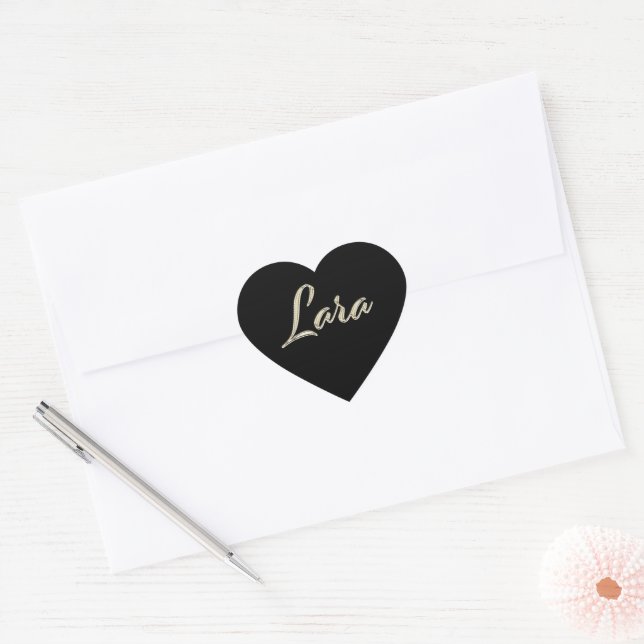 Lara white gold Handwriting Sticker (Envelope)