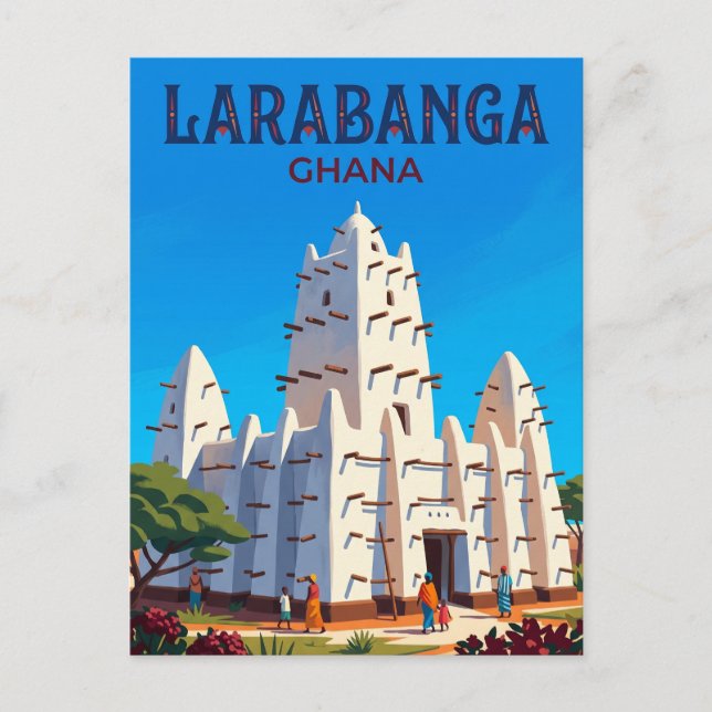 Larabanga Mosque Ghana Postcard (Front)