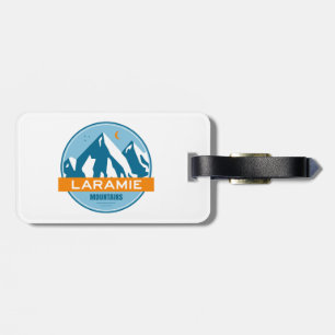 Laramie Mountains Wyoming Stars Moon Luggage Tag