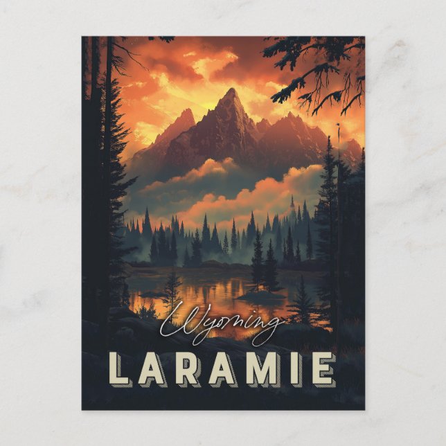 Laramie Wyoming Vintage  Postcard (Front)