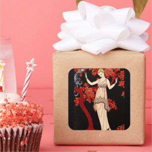 L'Arbre de science by George Barbier Square Sticker