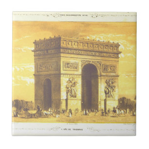 L'Arc de Triomphe, Paris 1840 Tile