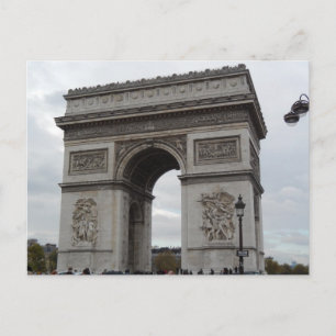 L'Arc De Triomphe Paris France Postcard