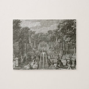 L'Arc de Triomphe, Versailles (engraving) Jigsaw Puzzle