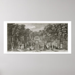L'Arc de Triomphe, Versailles (engraving) Poster