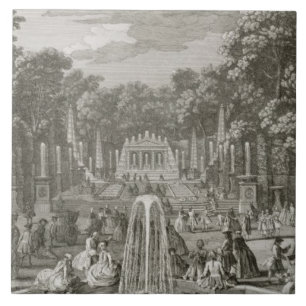 L'Arc de Triomphe, Versailles (engraving) Tile