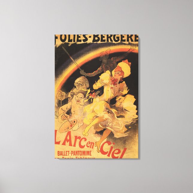 L'Arc-en-Ciel Ballet at Folies-Bergere Canvas Print (Front)