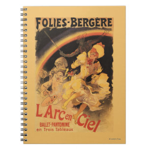 L'Arc-en-Ciel Ballet at Folies-Bergere Spiral Notebook