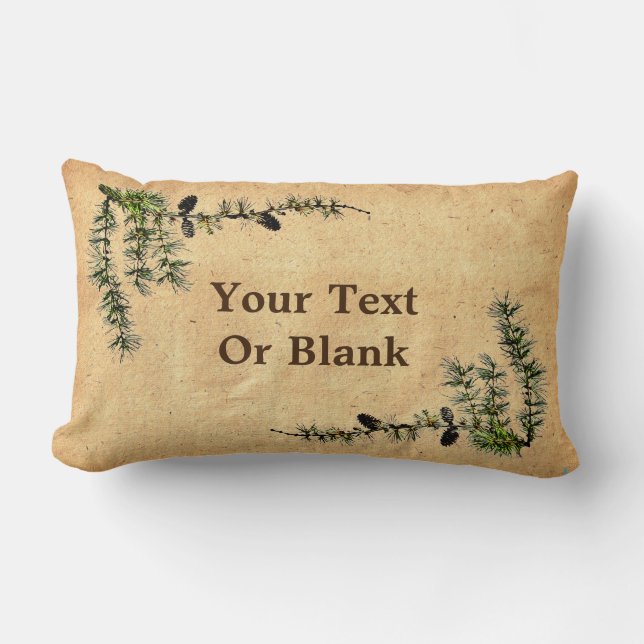 Larch Branch Lumbar Cushion (Front)
