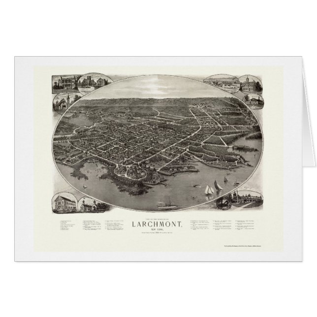Larchmont, NY Panoramic Map - 1904 (Front Horizontal)