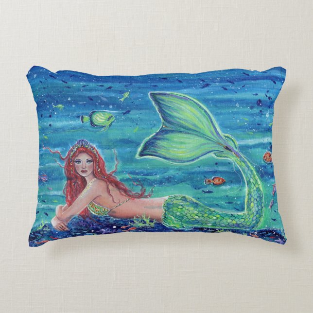 Lareina mermaid colourful decorative pillows (Front)