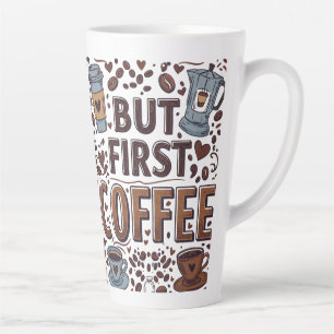 Large 17 oz Latte Mug for Coffee Lovers