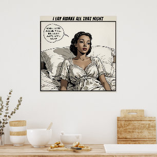 Large 1950's Romance Comic Poster