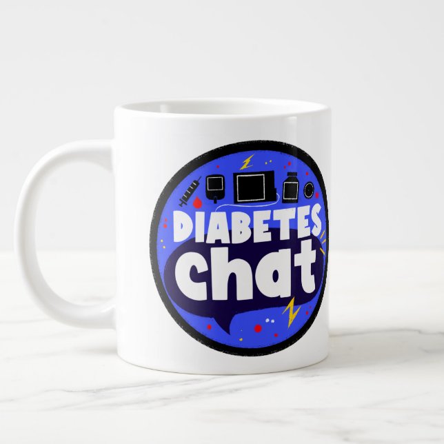 Large 20oz #diabteschat Space Mug (with logo) (Left)