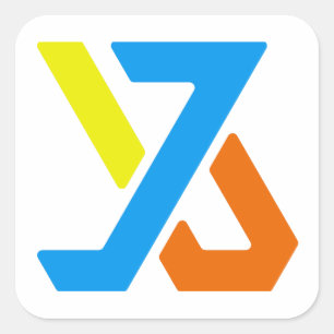 Large 3" square sticker