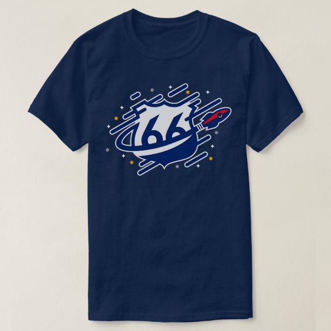 Large 66 Red T-Shirt (Design Front)