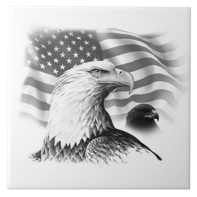 Large (6" X 6") Ceramic Photo Tile (Front)