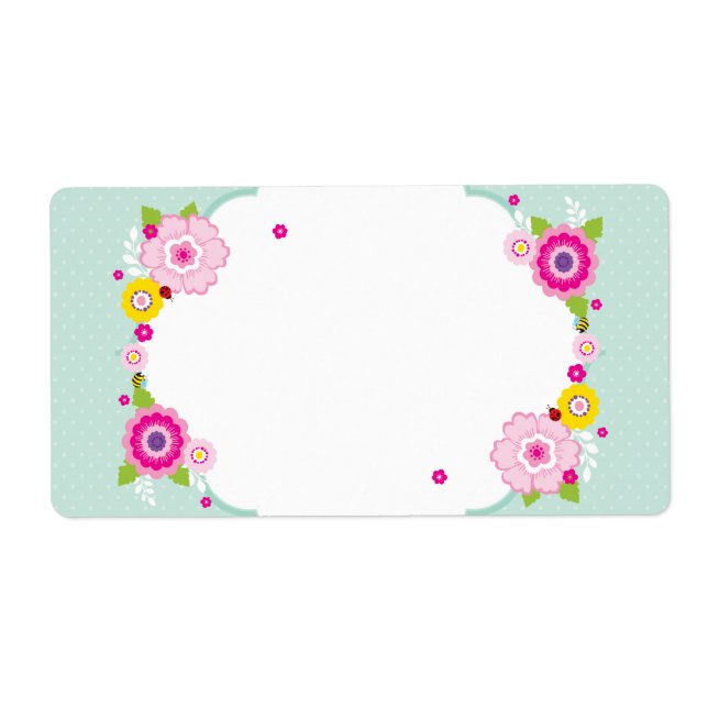 LARGE ADDRESS LABELS :: garden flowers 2 (Front)