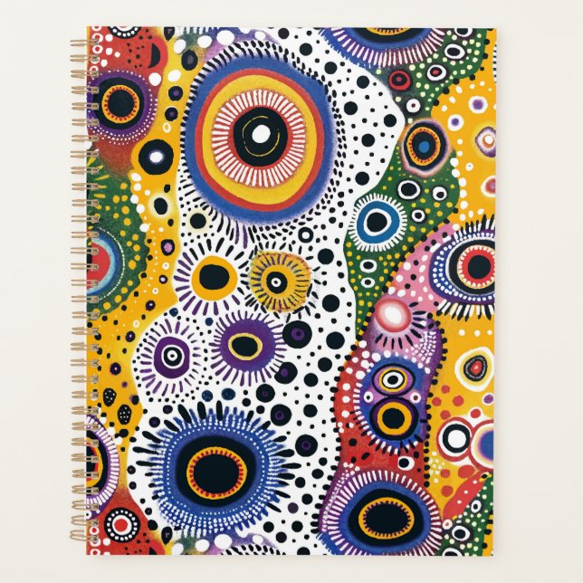 Large Agenda with Psychedelic Pattern (Front)