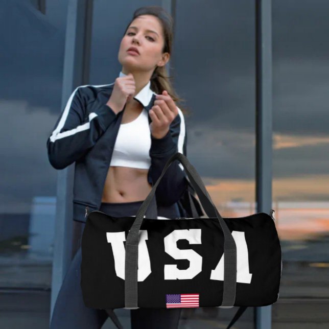 Large American Flag Gym Sports Bag (Creator Uploaded)