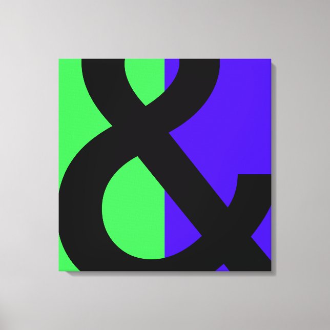 Large Ampersand Symbol Canvas Print (Front)