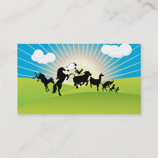 Large Animal  Business Card (Front)