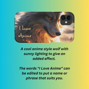 Large anime wolf  Case-Mate iPhone case