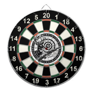 Large Antler Deer in Target Dartboard