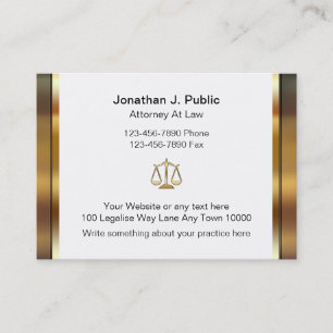 Large Attorney Business Cards