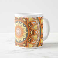 Large Autumn Mandala Warm Cosy Fall Design Pattern