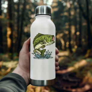 Large Bass Fish Illustration Die-Cut Sticker