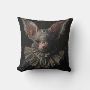 Large Bat in Baroque Clothing Cushion