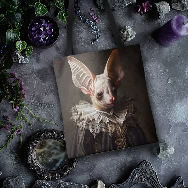 Large Bat in Baroque Clothing Tote Bag (Creator Uploaded)