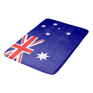 Large bath mat with flag of Australia