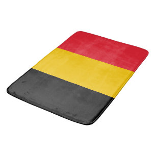 Large bath mat with flag of Belgium