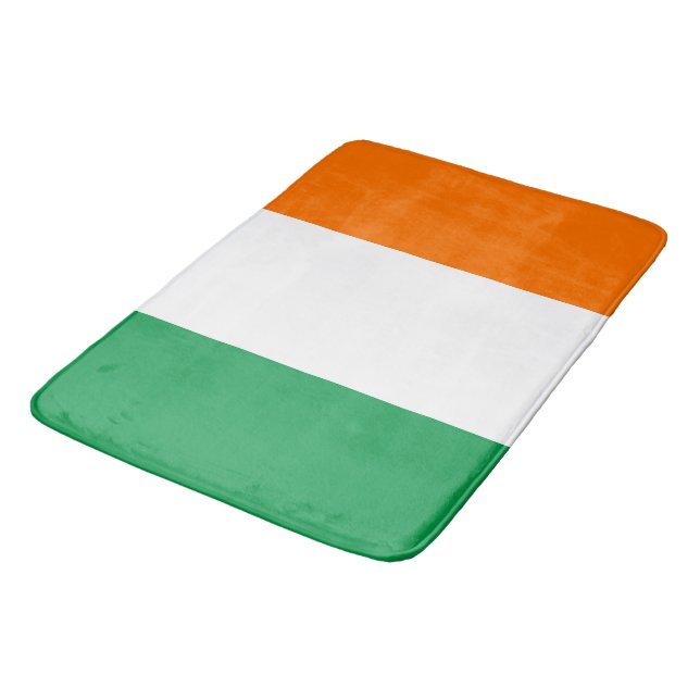 Large bath mat with flag of Ireland (Angled)
