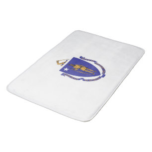 Large bath mat with flag of Massachusetts, USA